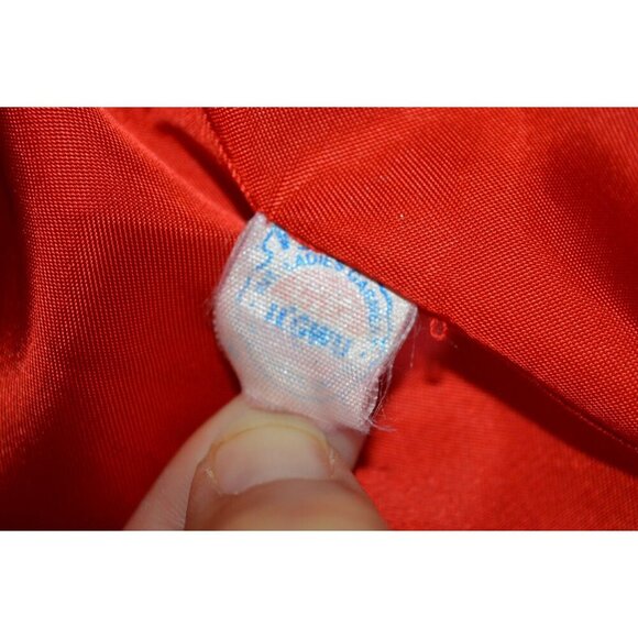 Vintage 70s Victor Joris for Riva Neiman Marcus Bright Red Wool Trench Coat S/M - Picture 6 of 12